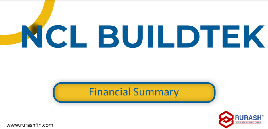 Financial Summary Of NCL Buildtek