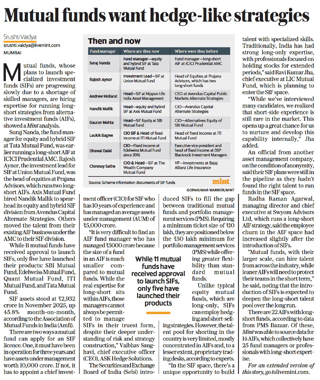 Mutual Funds, Finance