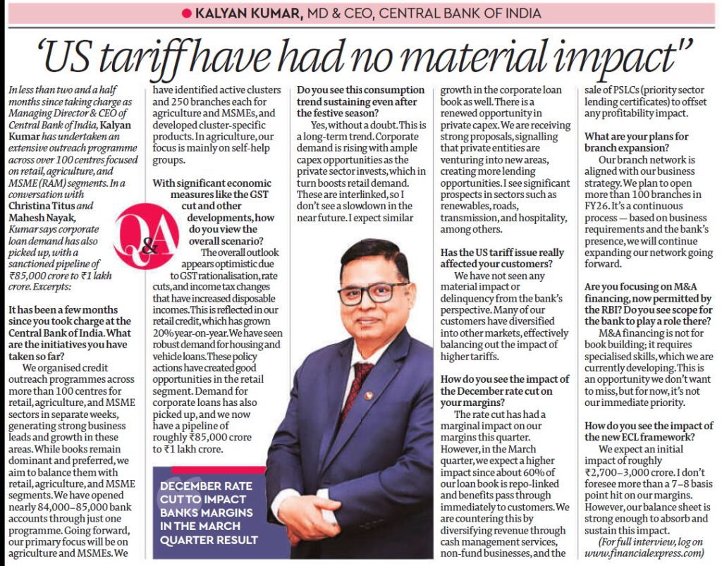 US tariff have had no material impact