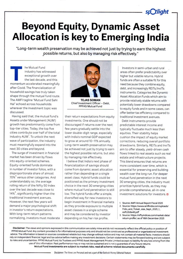 Beyond Equity, Dynamic Asset Allocation is key to Emerging India