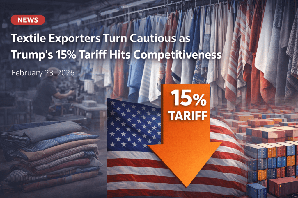 Textile exporters turn cautious as Trump’s 15% tariff wipes off competitive edge