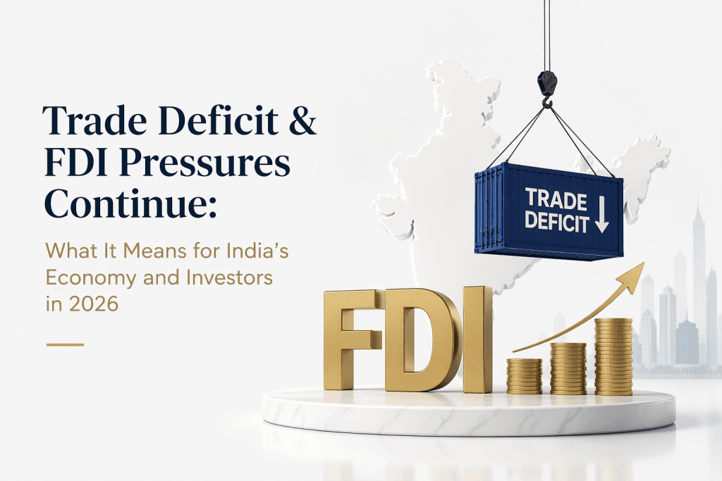 Trade Deficit & FDI Pressures Continue: What It Means for India’s Economy and Investors in 2026