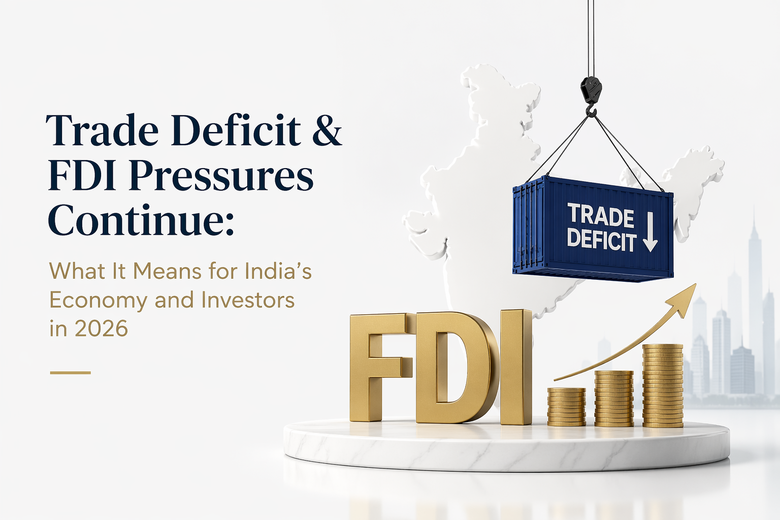 Trade Deficit & FDI Pressures Continue: What It Means for India’s Economy and Investors in 2026