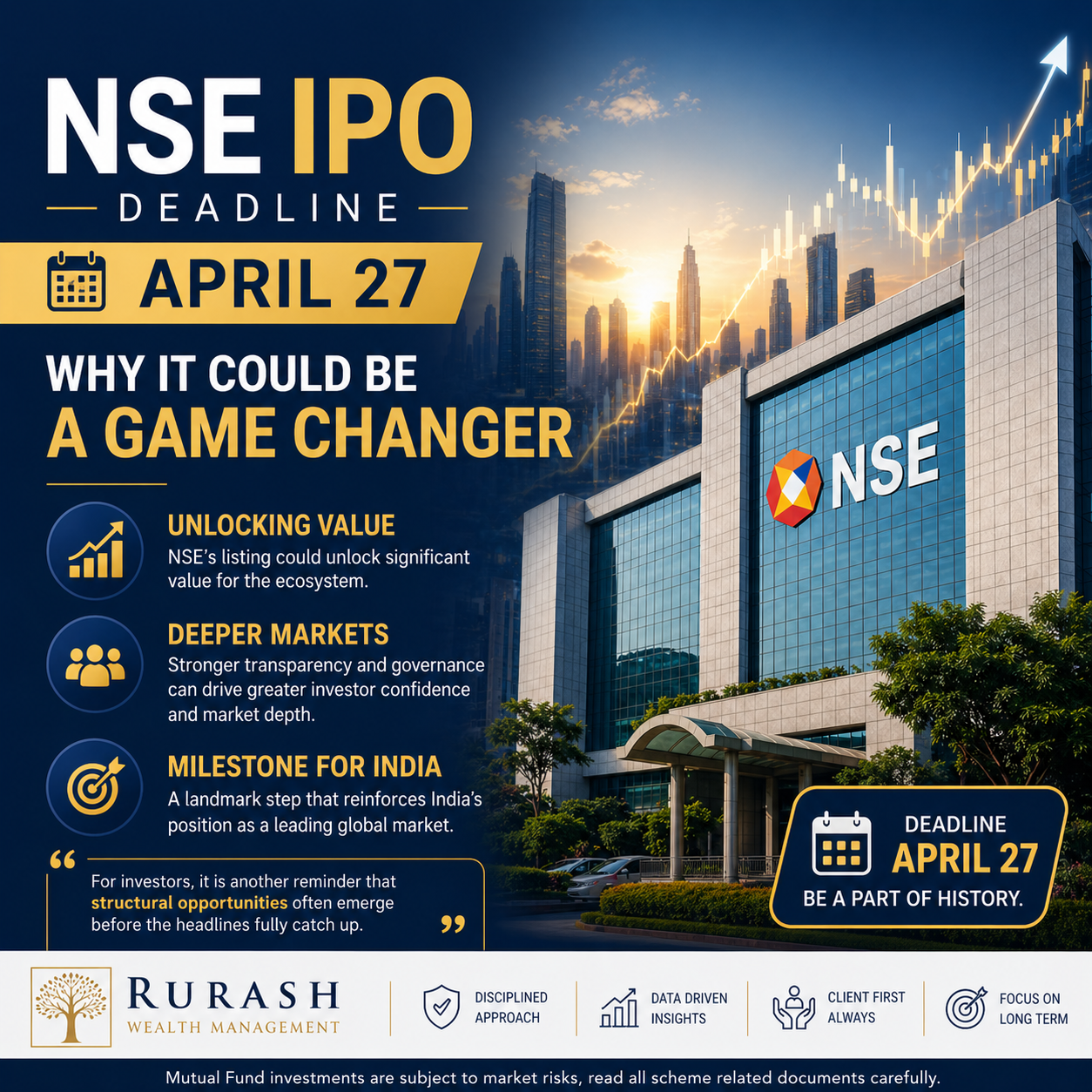 NSE IPO deadline April 27 and investor interest in India capital markets