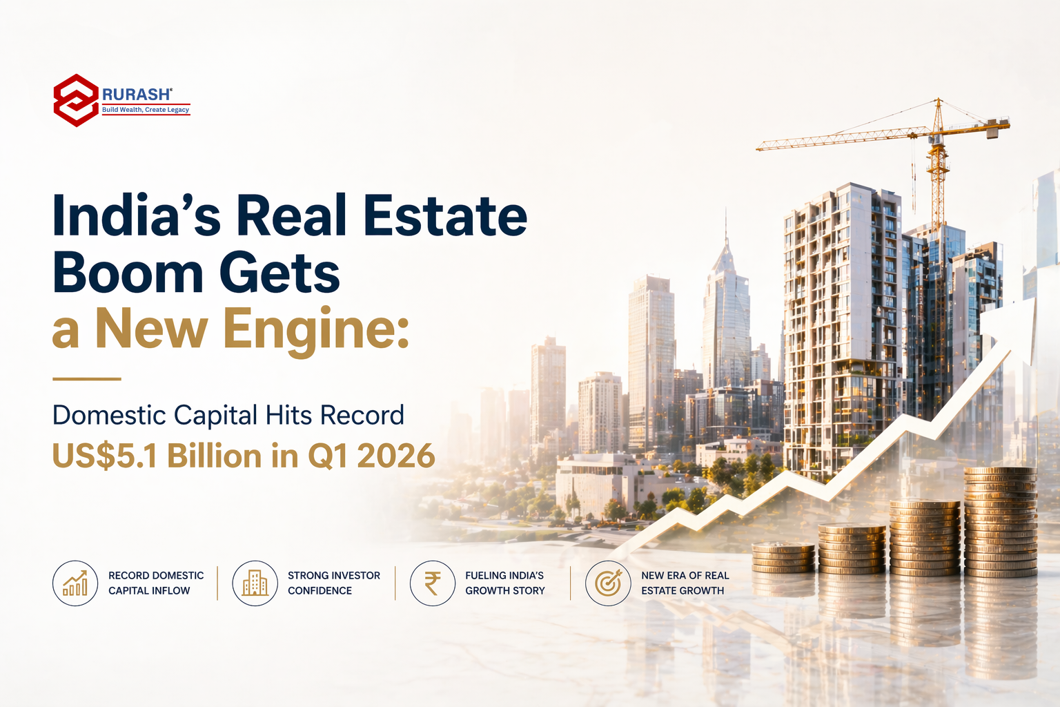 India’s Real Estate Boom Gets a New Engine: Domestic Capital Hits Record US$5.1 Billion in Q1 2026