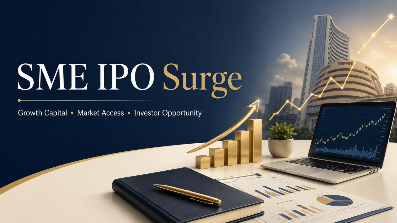 SME IPO surge in India with stock market growth and investor participation