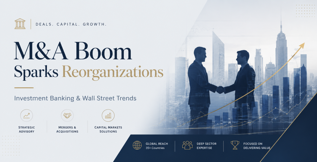 Investment Banking & Wall Street: M&A Boom Sparks Reorganizations