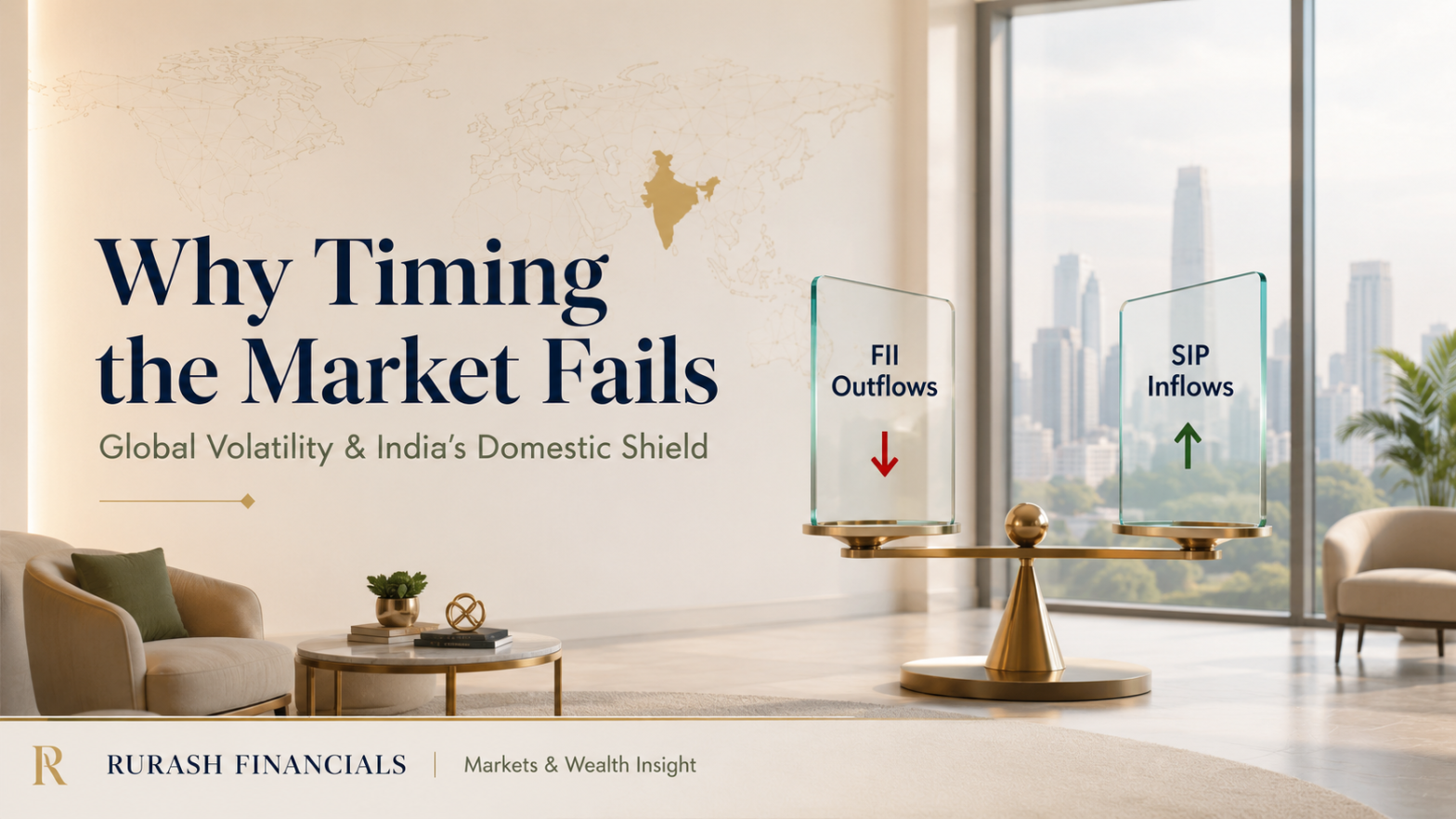 Indian markets navigating global volatility despite FII outflows through disciplined SIP investing