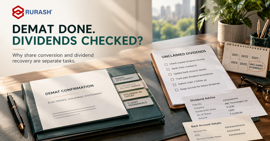 Your Physical Shares Are Dematerialised. What About Unclaimed Dividends?